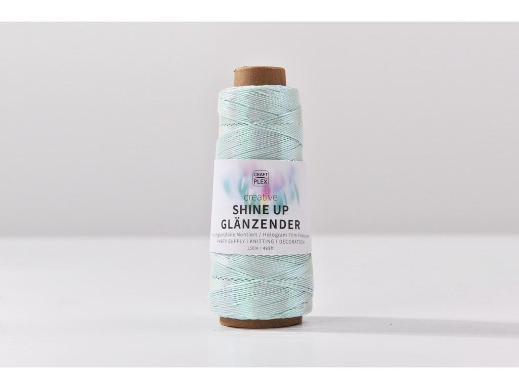 1mm Colorful Gold & Silver Core-Spun Yarn - 150m Hologram Thread for DIY Crochet Bags