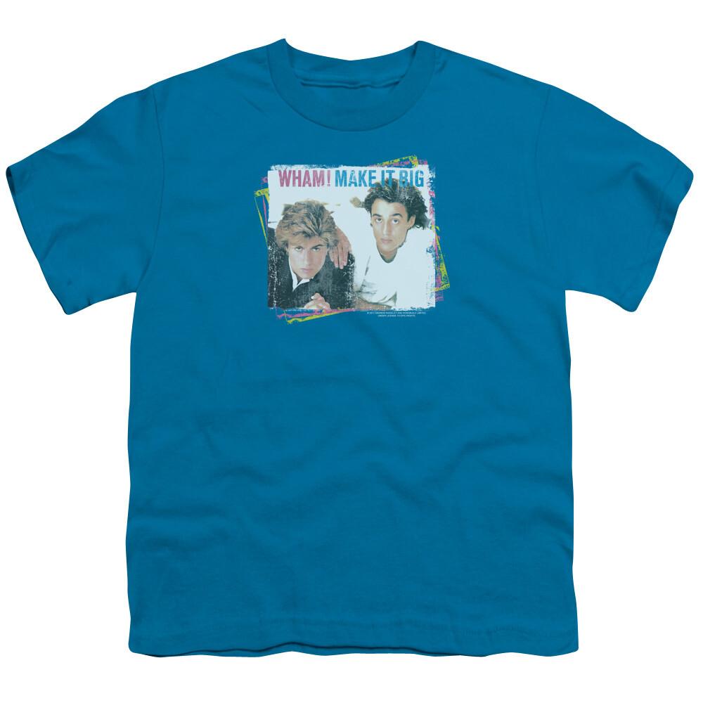 26 Wham! Make It Big Kids Youth T Shirt Licensed Music Rock Band Tee Turquoise Unisex T-Shirt M