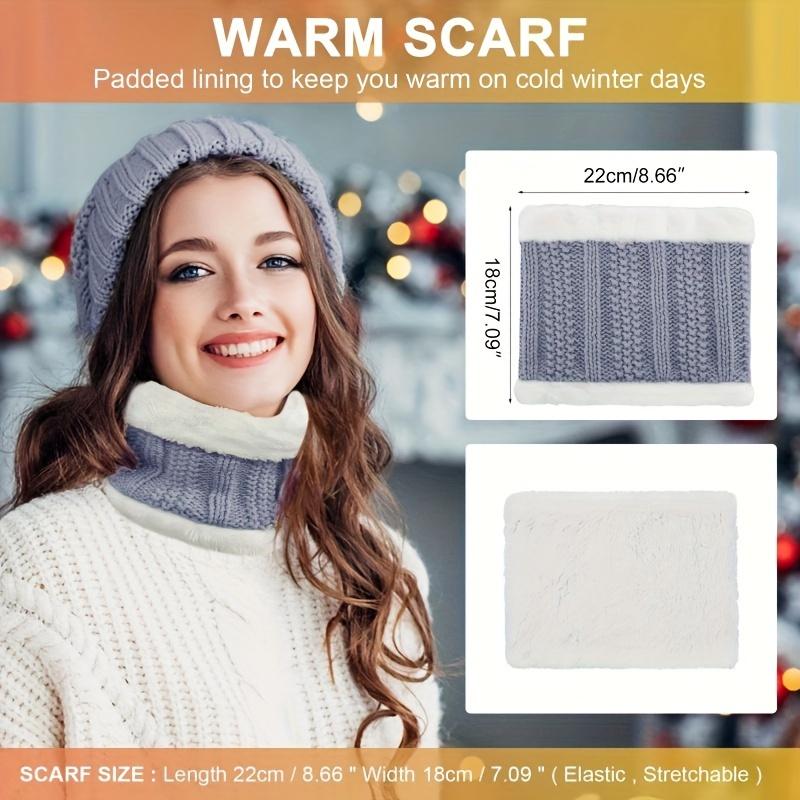 high quality5pcs/Set Winter Outdoor Sports Equipment: Thick Warm Knit Hat, Neck, Touch Screen Gloves, Plush Ear Muffs and Snow Socks, Suitable for