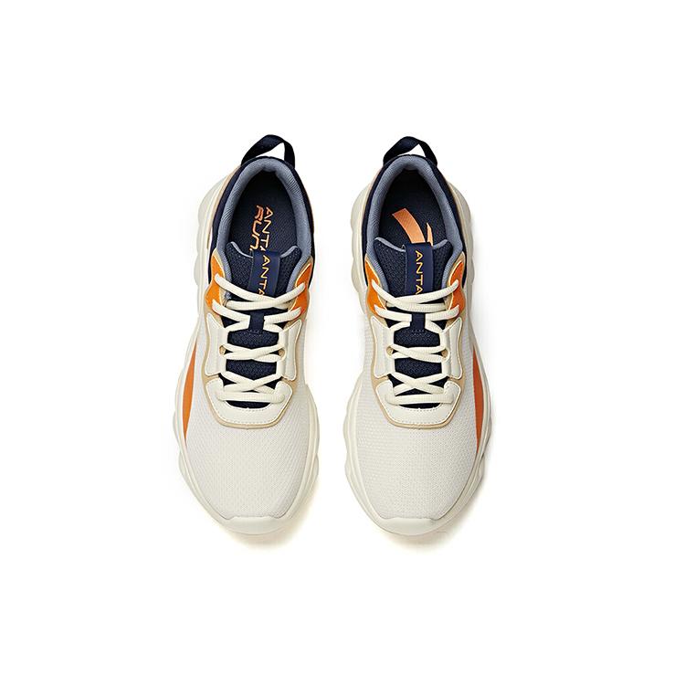 Anta Low Top Running Shoes Men's White Blue Brown 912115535-4