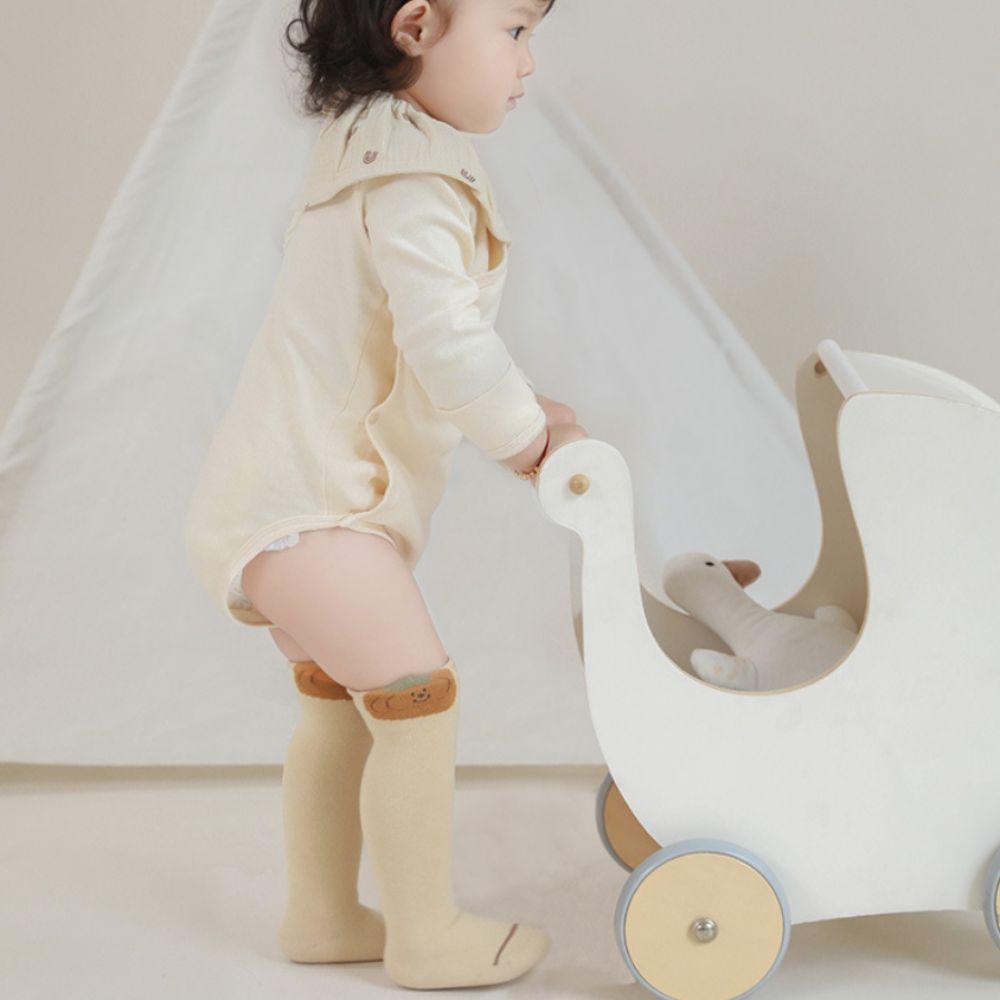 3Pairs Cotton Toddle Cotton Stockings Strawberry Baby Mid Tube Socks Elastic Calf Socks Baby Kids