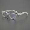 Unisex Square Large Frame Eyeglasses Myopia Blue Light Blocking
