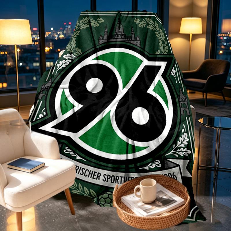 Hannover 96 Football Print Blanket - Soft & Comfortable, for Bedroom, Travel, Sofa, Home Decoration - Birthday Christmas Gift for Friend