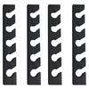 ABWR-4X Wooden Hat Hanger For Baseball Cap Home Decor Space-Saving Wooden Organizer With Display Shelf Black