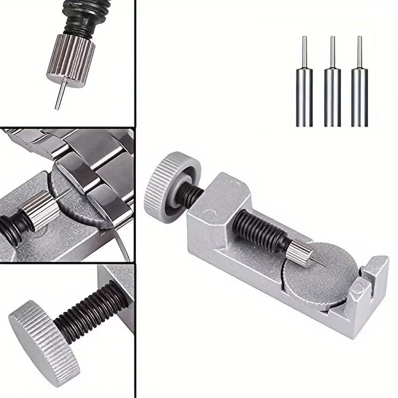 Metall-Uhrhebelwerkzeug Gehäusebodenöffner Armbandwechsel Armbandgliedstifteentferner Uhrmacher Reparaturset