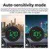 Car Head Up Display KM/h MPH Overspeed Alarm Speedometer Smart Gadgets GPS HUD Digital Gauges Auto Electronics Accessories