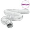 VidaXL Aluminium Ventilation Duct 6 M Ø12.5 Cm, Flexible Exhaust Pipe, Range Hood Duct,, Pipe of 4008063