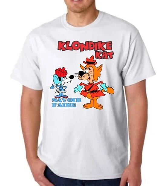

KLONDIKE KAT & SAVOIR FAIRE T-T-shirt TEE CARTOON TV SHOW HANNA BARBERA TOTAL TV L