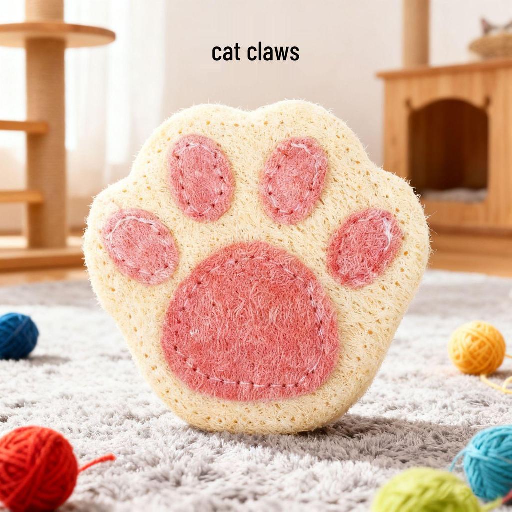 Loofah Catnip Teaser Stick: Self-Entertainment & Teeth Grinding Toy for Cats