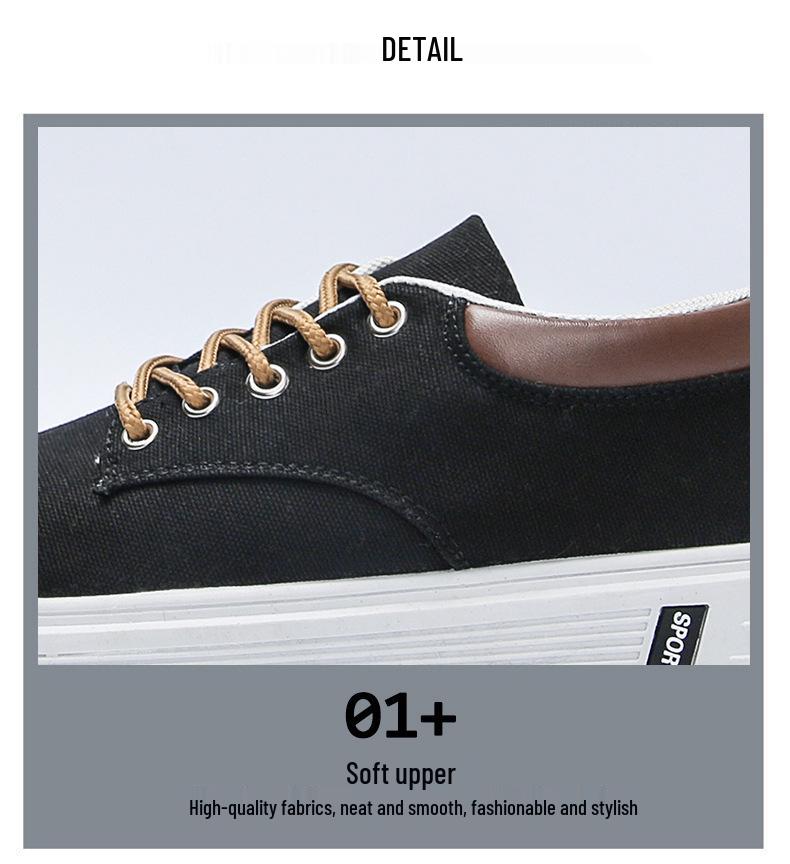 Men's 2025 Autumn Canvas Sneakers - Trendy Korean Fashion, Casual & Versatile.