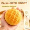 Crunchy Squishy Pineapple Bun Crispy Sound Squeeze Toy Round Blocks Filled Fidget Toy ASMR Sensory Stress Relief Toy Gifts