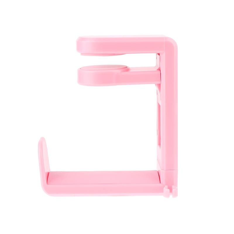 Suporte para Fone de Ouvido Sem Furos Clipe de Mesa Ajustável Gancho de Armazenamento de Mesa Suporte Giratório 360 Graus Decoração de Casa