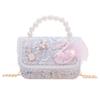 Trendy Kids Crossbody Bag With Stylish Pearl Handle And Fashionable Animal Design For Girls