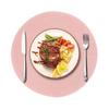 Round Placemats for Dining Table, Woven Heat Insulation Pad, Biodegradable Coasters for Dishes Cups, Farmhouse Kitchen Decor