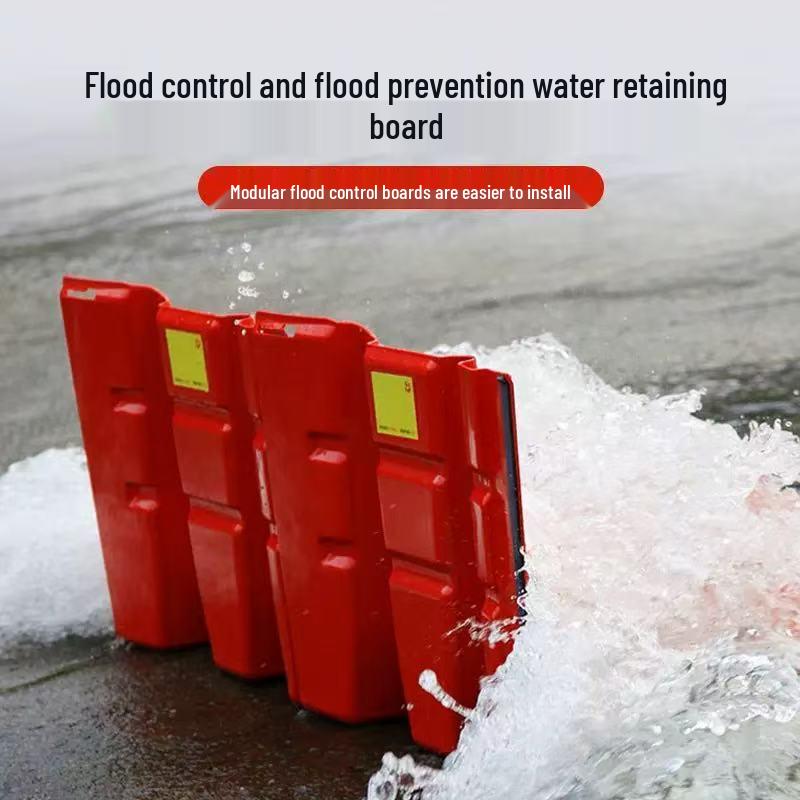 

Adjustable Modular Flood Barrier: Emergency L-shaped Prefabricated Baffle 70×68×52cm (Approx. 3.4kg)