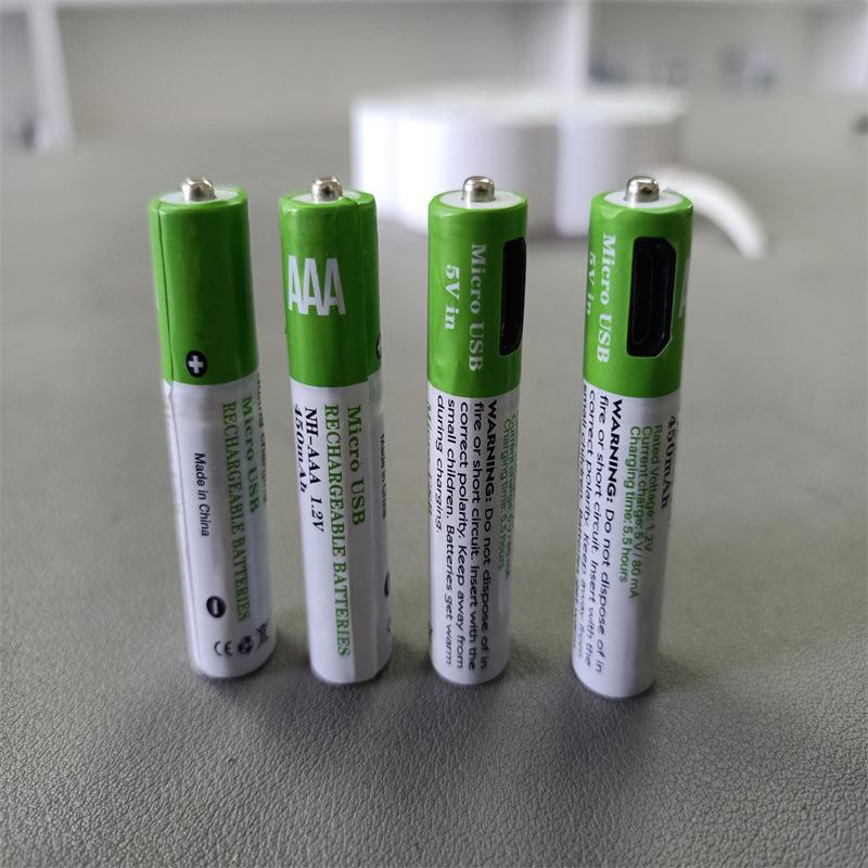 

Аккумуляторная батарея NiMH USB высокой емкости AAA7 TYPE-C для дверных звонков, мышей и электроигрушек