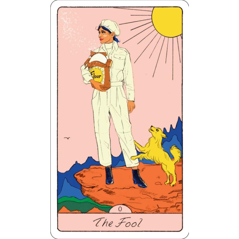 10.3*6cm The Pasta Tarot: A 78-Card Deck for Delicious Divination, A Playful, Accessible, and Delicious New Interpretation