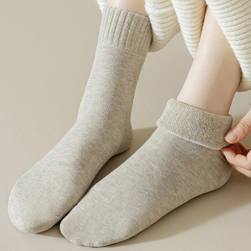 fleece lined socks 5 pairs of fleece socks [NF003]