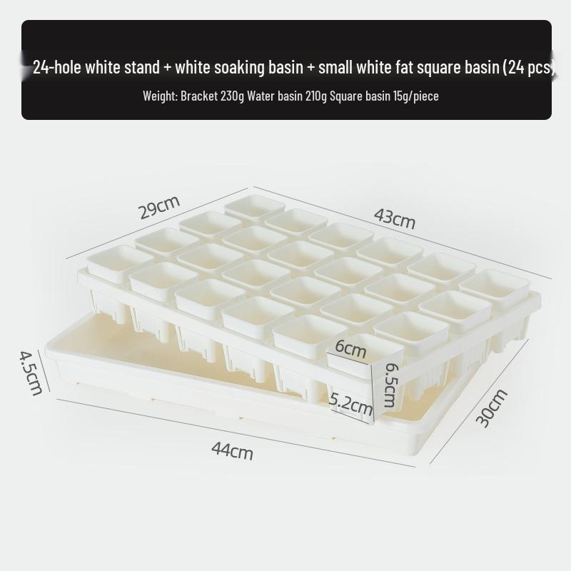 Small Black Square Succulent Seedling Tray - Thickened Plastic Pot Stand & Water Catcher