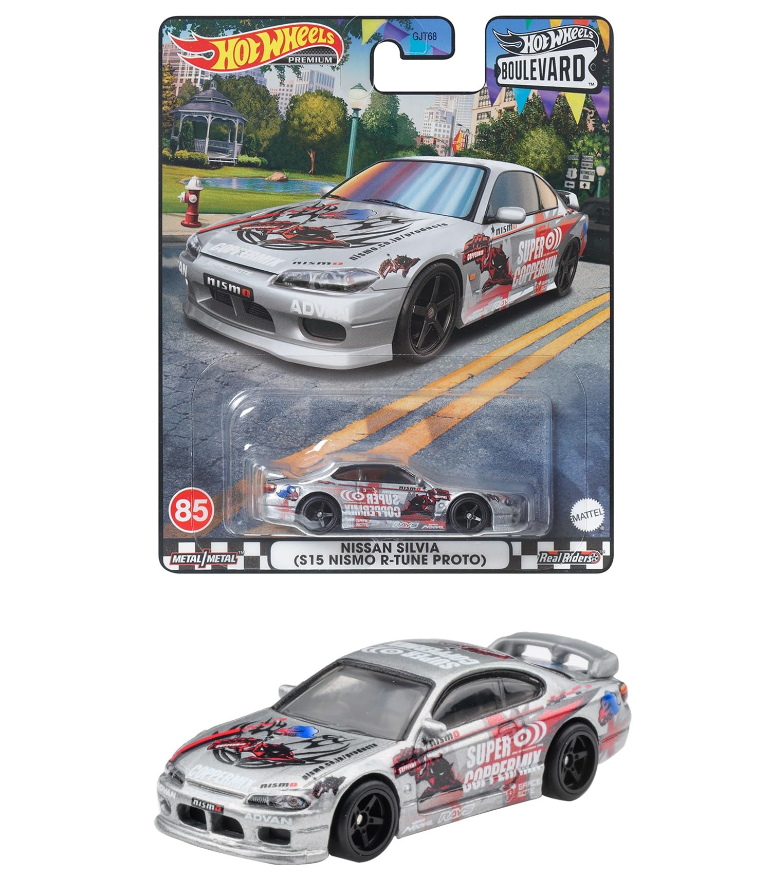 

Hot Wheels Boulevard Nissan Silvia NISMO 3 and HKF31 - (S15 R-TUNE PROTO) [Ages up]