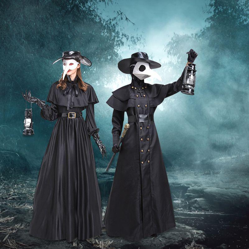 Stunning Plague Doctor Costume For Halloween And Cosplay A Medieval Hooded Robe Mask And Hat For Monk Cosplay