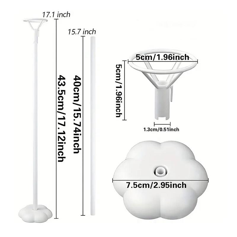 

Набор подставок для воздушных шаров Цветущая слива свадьбадень рождениявечеринка Аксессуары для украшения белый
