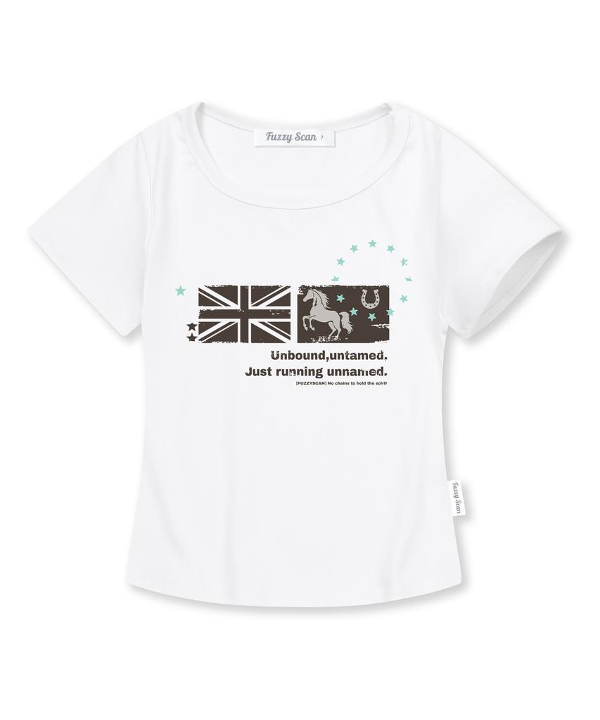 FUZZY SCAN Unnamed Slim Short Sleeve T-Shirt White