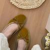 Designer Slip On Women Velvet Flats Fashion Elegant Butterfly-knot Spring Autumn Ladies Comfort Soft Sole Mary Jane Shoes