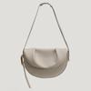 Genuine Leather Spring/Summer Shoulder Bag Niche Crossbody Cowhide Pleated Underarm Saddle Bag