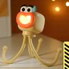 Cartoon Octopus Desk Lamp with Phone Stand Warm Glow Night Light DIY Poseable Decor Unique Funny Gift for Kids Adults
