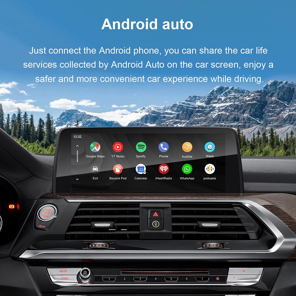 Wireless CarPlay Android Auto For BMW1,2 ,3,4,5,7,X1 X2 X3 X4 X5 X6 Mini Series EVO NBT Camera