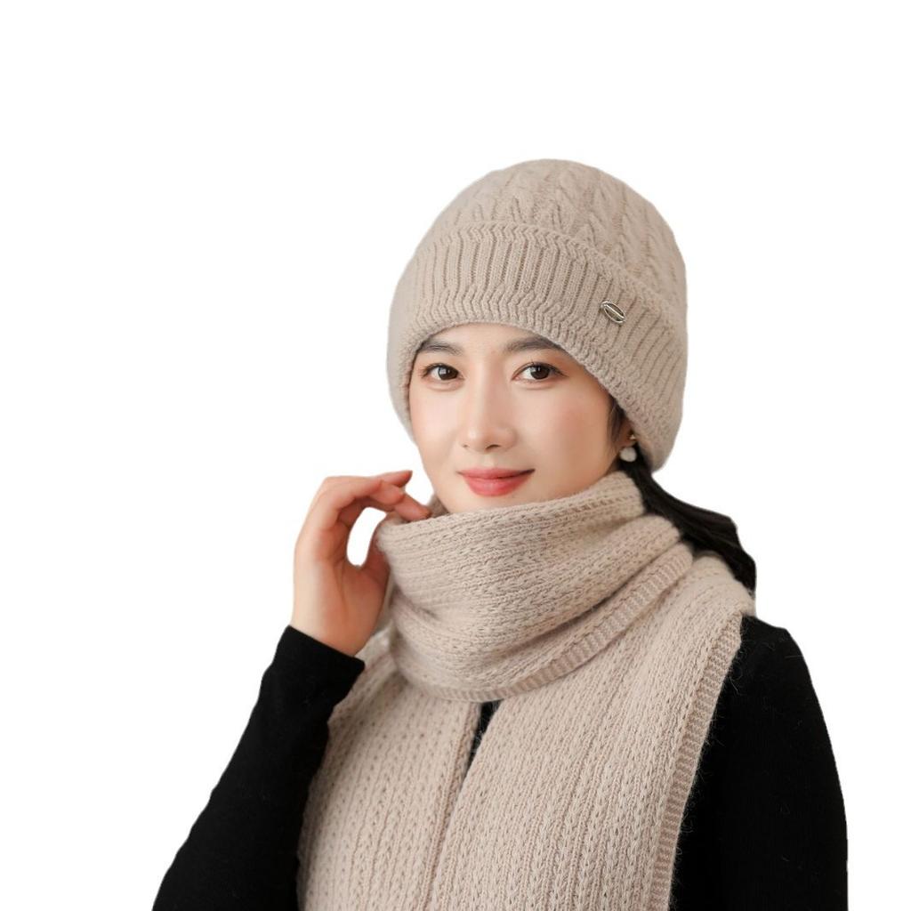 Winter Hats for Women Grandma Warm Wool Hat Plus Velvet Thick Ear Protection Old Lady Mom Knitted Cotton Hat
