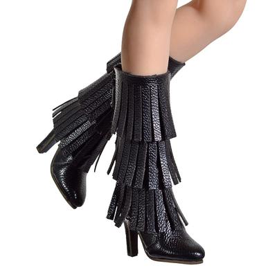 Figure TBLeague Large Size Fashion Sexy Beautiful High Mid Solid Color Trendy Boots and Head Not [TOYBARJAPAN] 1/6 Accessories/Fits Body, Feet, Woman,