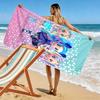 BFF Cartoon Print Beach Towel, Large Soft Quick Dry Towel for Beach Camping Swimming