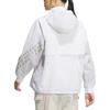 Adidas Dwr Fz Soft Comfortable Hooded Casual Jacket Women Jacket White JF4595
