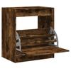 VidaXL Shoe Cabinet Smoked Oak 60x42x69 Cm Engineered Wood 839984