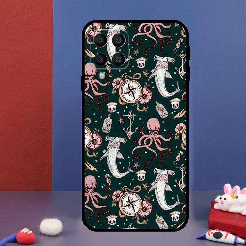 Meeresleben Ozean Oktopus Für Samsung Galaxy M15 M55 M33 M13 M23 M53 M31 M51 M14 M34 M54 M20 M30s M52 M32 Handyhülle