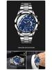 Men's Luminous Waterproof Automatic Calendar Watch with Large Dial