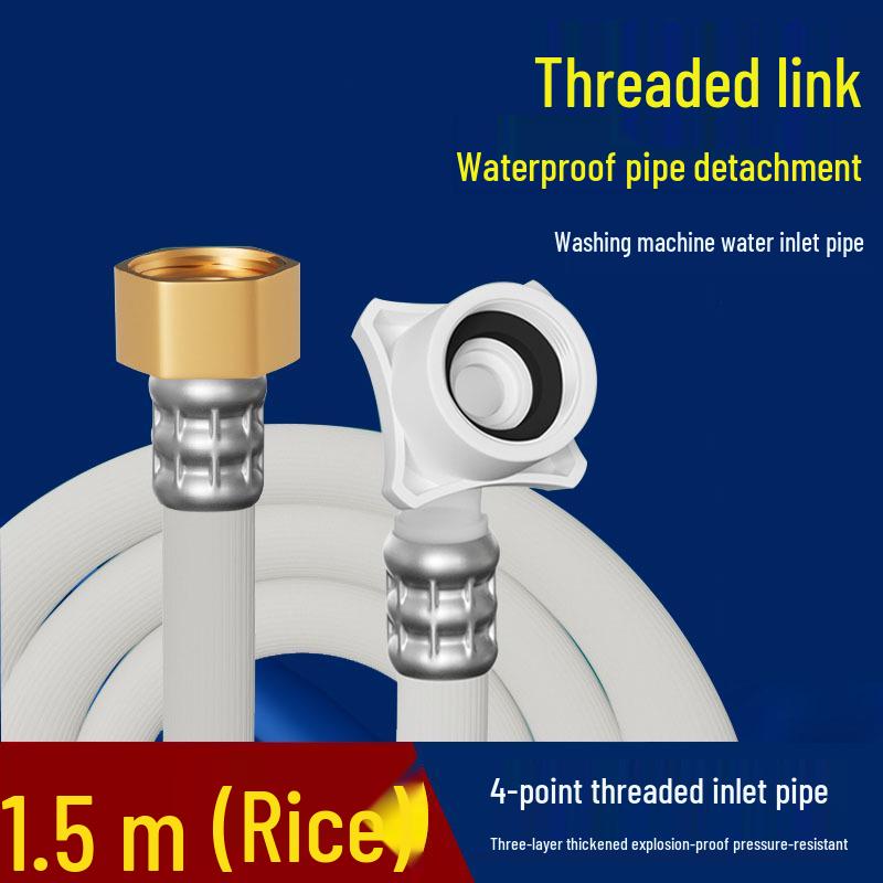 Anti-Detachment Extended Water Inlet Hose for Fully Automatic Washing Machine