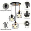 Vintage Industrial Pendant Light Led Modern Hanging Lamp for Ceiling Light Fixture Metal Cage Kitchen Island Living Room