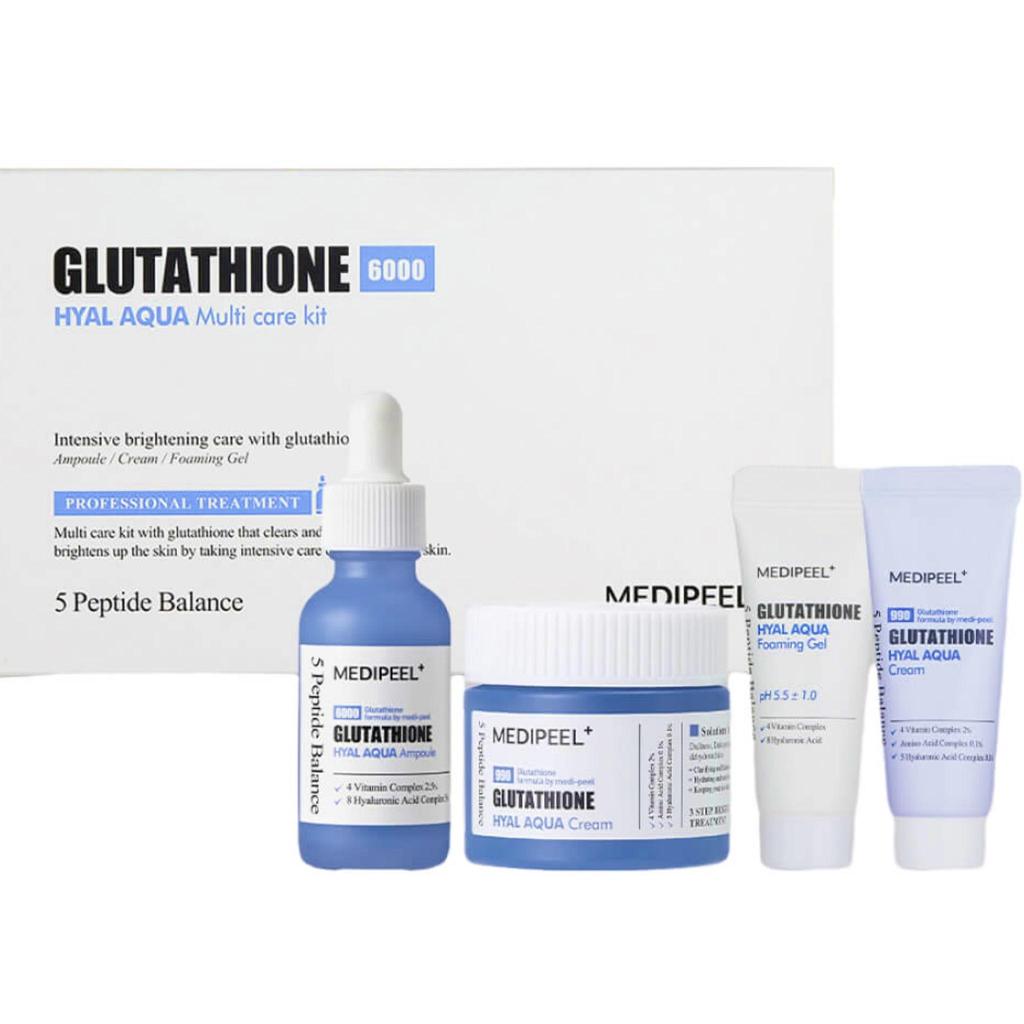 MEDI-PEEL Feuchtigkeitscreme mit Hyaluronsäure und Glutathion – Hyal Aqua Multi Care Kit Set