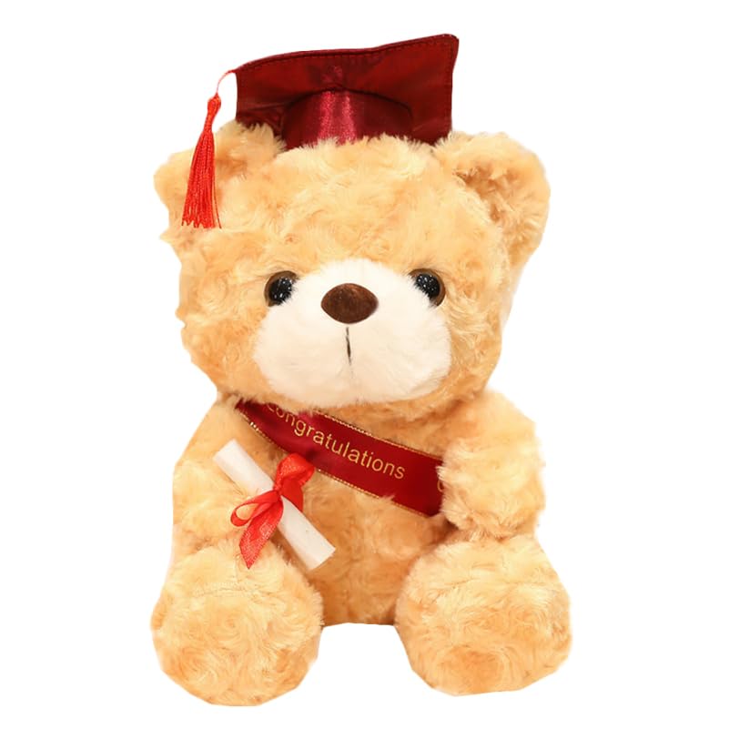 

JOINPAYA Graduation Bear, Mini Graduation Commemorative Bear with Doctoral Cap, Cute Gift, Fluffy and Easy to Carry, 23cm