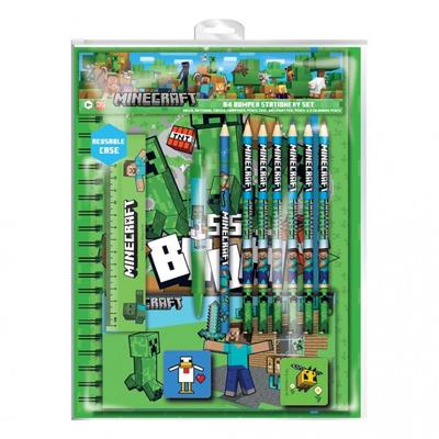 Minecraft A4 Bumper Schrijfwaren Set