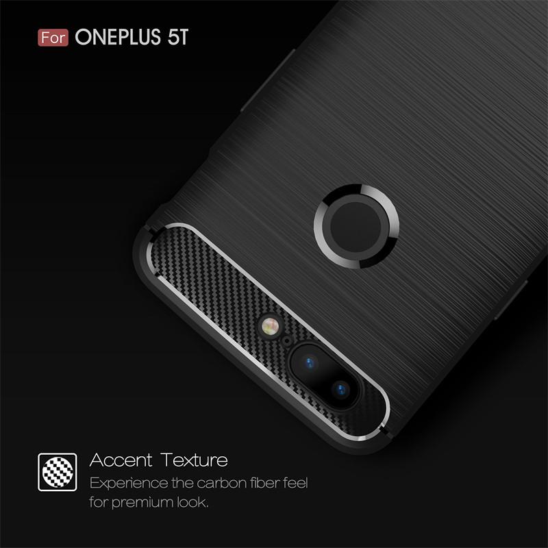 Etui na Oneplus 5T A5010 Odporne na wstrząsy Silikonowy Bumper Armor Miękki Silikonowy TPU Tylny Pokrowiec na Telefon dla Oneplus 5T Oneplus5T A5010