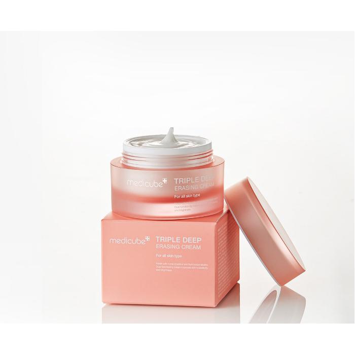 Medicube Triple Deep Erasing Cream (50ml 1.69fl Oz.) A Slugging-worthy Collagen Cream Gives Dewy & Glowy Skin