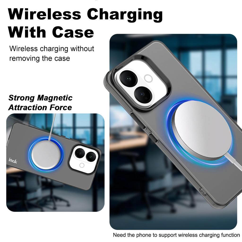 IMAK For Vivo V60 Lite 4G/V60 Lite 5G Magnetic Case PC + TPU Phone Back Cover