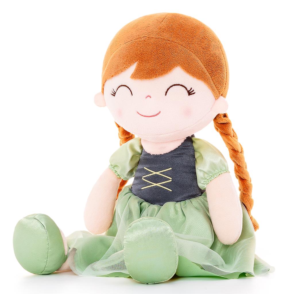 16inches Plush Dolls Angels Princess Dolls Green for Little Girls Birthday Gifts and Baby Shower Christmas Gifts