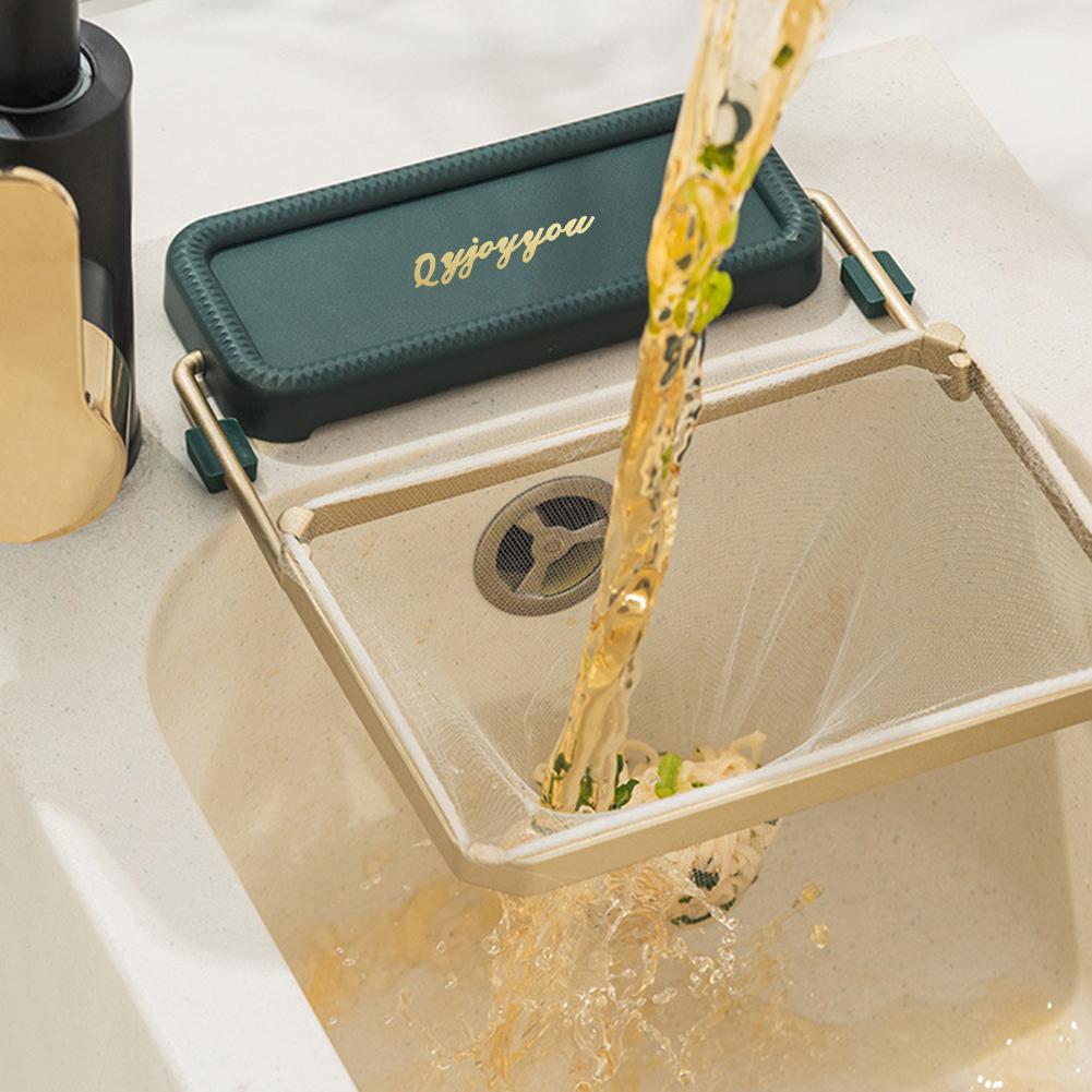Kitchen Filter Shelf Anti-clogging Sink Strainer Mesh Vegetable Fruit Disposable Garbage Net Prevent Food Residues Falling