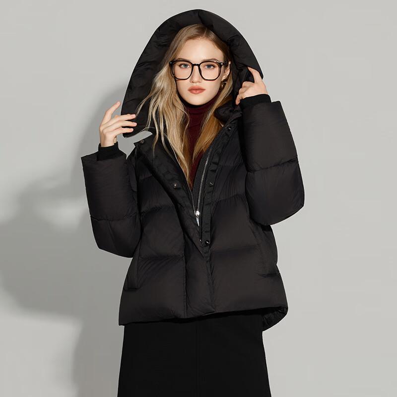 

Ta Tu Women s Fashion Hooded Puffy Short Down Jacket L