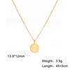 Cazador Small Sun Pendant Necklace for Women Round Minimalist Double Chain on Neck Gift Stainless Steel Jewelry 2026 Wholesale